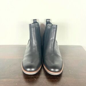 KORK-EASE LEATHER CHELSEA ANKLE BOOTIES IN BLACK WOMEN'S SIZE‎ 6